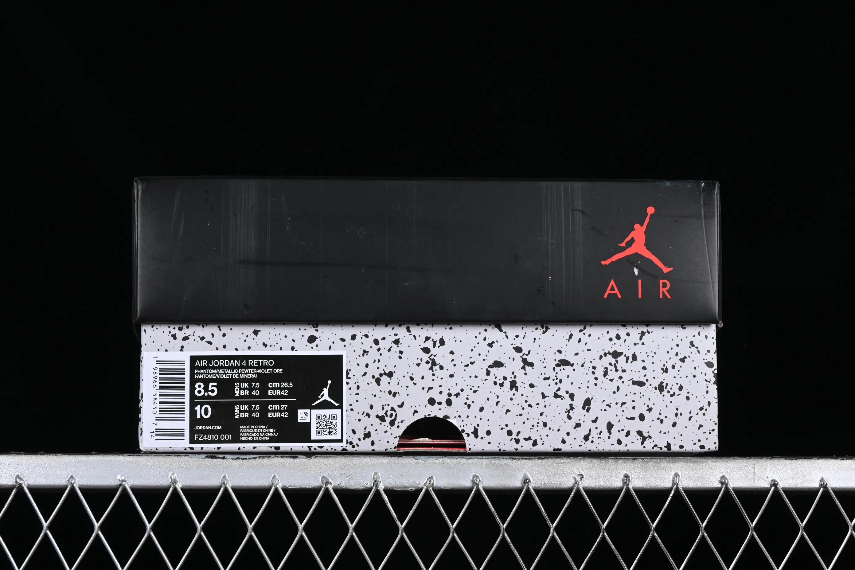 All categories Air Jordan Jordan series basketball shoes Air Jordan 4 pure original A Ma Maniere x Air Jordan 4 Retro "Phantom" AJ4 Joe 4 joint phantom gray FZ4810-001